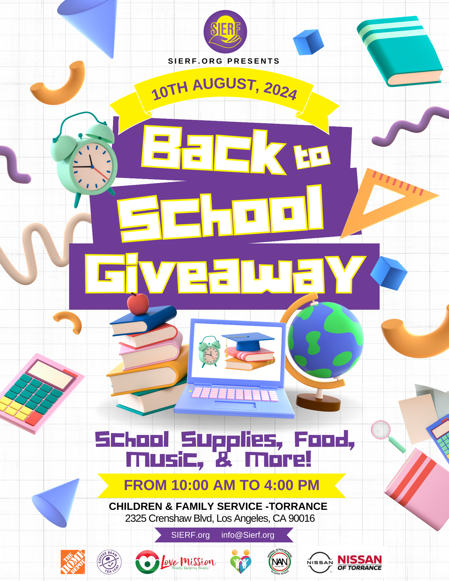 SIERF24 Back to School Flyer